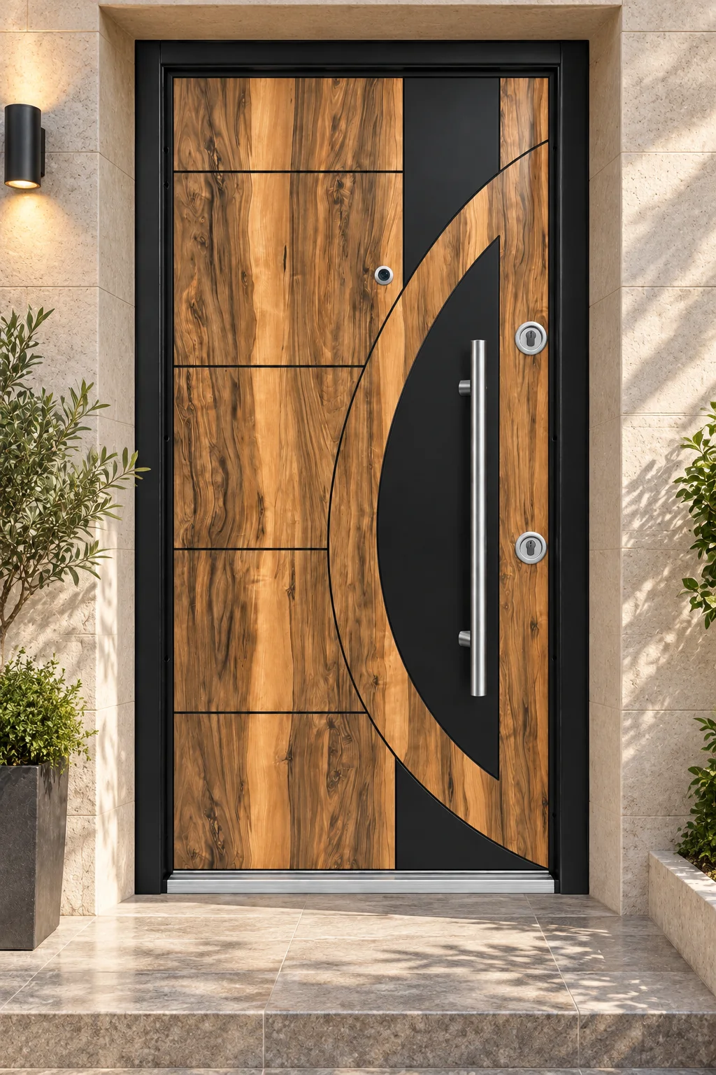 Arc bois — Arc sombre sur bois chaud