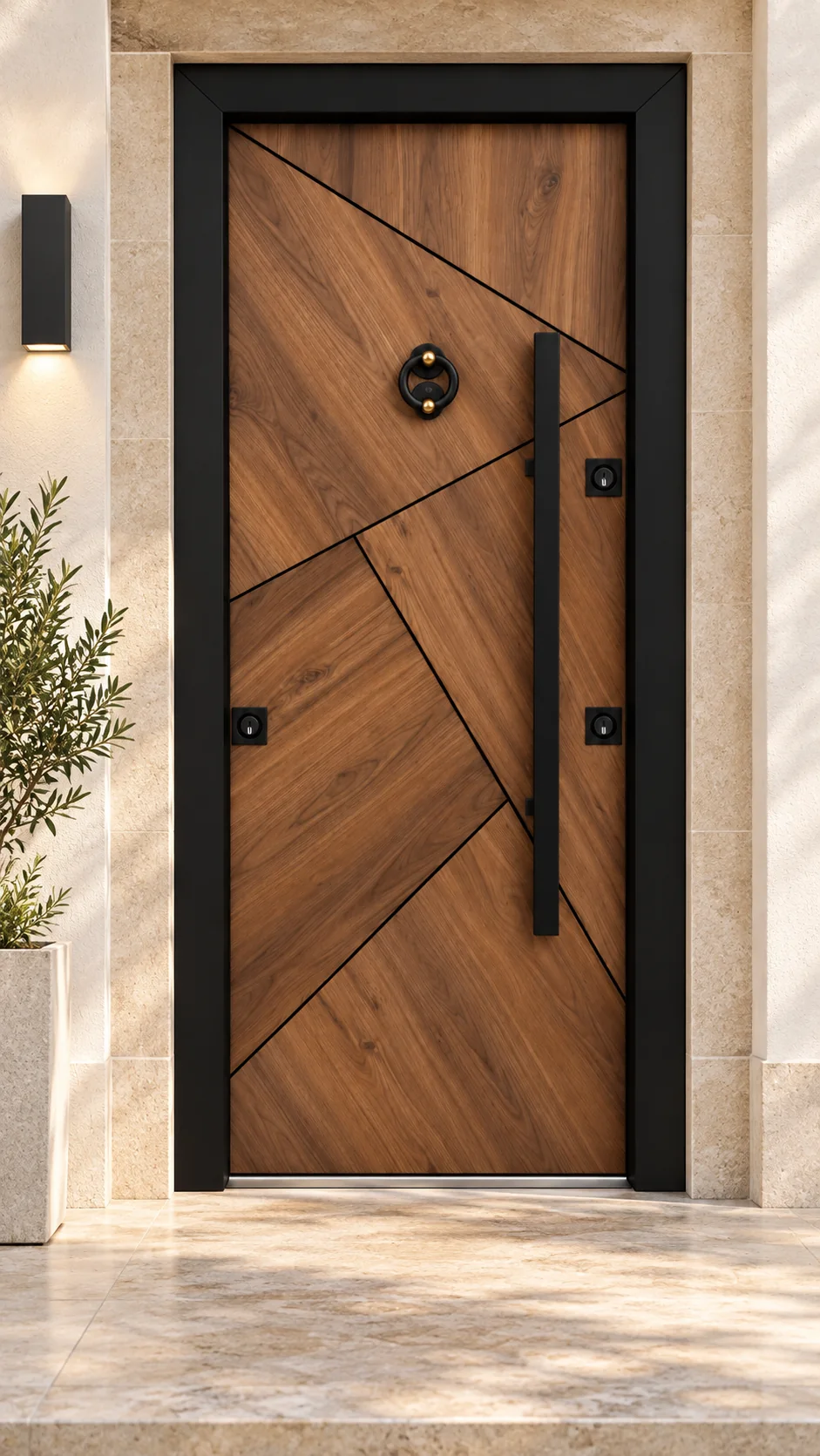 Géométrie diagonale — Lignes diagonales sur bois chaud